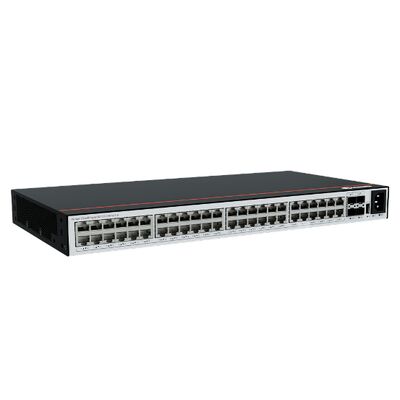 Switch Huawei CloudEngine S5755-H48N4Y-A de 48 puertos 2.5GE Multi-Gigabit con 4 uplinks 25GE SFP28, alimentación AC, acceso frontal