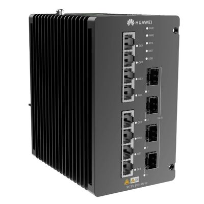 Huawei CloudEngine S5735I-S8T4XN-V2 Industrial Layer 3 Switch. 8×GE RJ45 + 4×10GE SFP+ DIN-Rail Gestionado por Ethernet