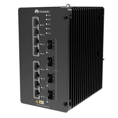 Huawei CloudEngine S5735I-S8T4XN-V2 Industrial Layer 3 Switch. 8×GE RJ45 + 4×10GE SFP+ DIN-Rail Gestionado por Ethernet