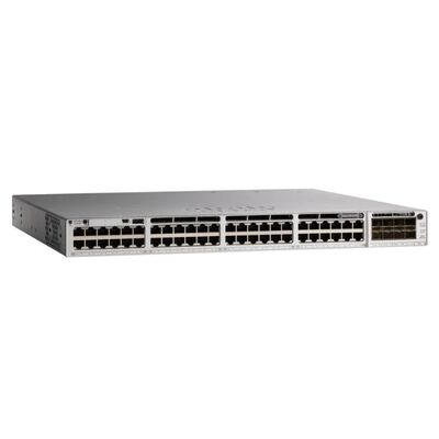 C9200-48P-E, conmutador Cisco Catalyst 9200, 48 puertos PoE+/esenciales de red/capa 3