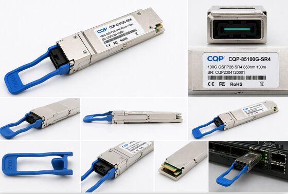 CQP-85100G-SR4 Transceptor Óptico QSFP28 100G SR4 | Fibra Multimodo MPO | Transceptores Ópticos de Alta Velocidad para Centros de Datos