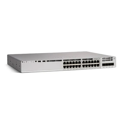 Cisco Catalyst C9200-24P-A 24-Port PoE+ Access Switch, Modular Uplinks, Network Advantage