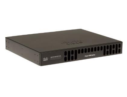 ISR4221-SEC/K9 35Mbps-75Mbps Transmisión del sistema 2 puertos WAN/LAN 1 puerto SFP CPU multi-núcleo 2 NIM SEC Bundle con SEC L