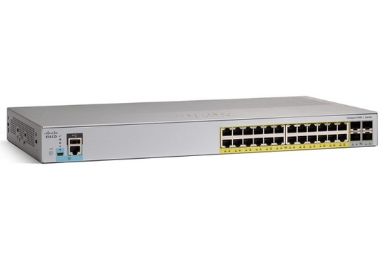 WS-C2960L-24PQ-LL Cisco Catalyst 2960L Switch 24 puertos GigE PoE+ 4x10G SFP+ Lan Lite