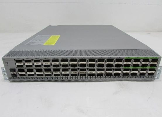 N9K-C9364C Nexus 9000 Serie C9364C 64xQSFP28 Puertos 100GBase-X + 2xSFP+ Puertos Layer3 Conmutador Ethernet Gigabit 2U administrado