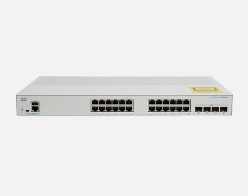 CBS350-24P-4G Cisco Business 350 Switch 24 Puertos PoE+ 10/100/1000 Con presupuesto de energía de 195W 4 Gigabit SFP