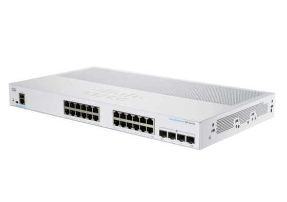 CBS350-24P-4X Cisco Business 350 Switch 24 10/100/1000 Puertos PoE+ con presupuesto de energía de 195W 4 10 Gigabit SFP