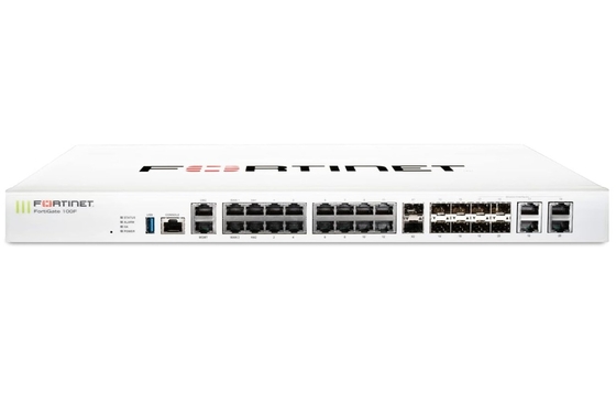 FG-100F Fortigate 100F FG-100F 22x GE RJ45 Puertos 4 puertos SFP 2x 10 GE SFP+ FortiLinks Dos fuentes de alimentación redundante