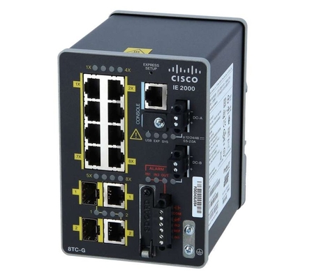 IE-2000-8TC-GB IE-2000-8TC-G-B - Ethernet industrial de la serie 2000 IE 8 10/100 2 Base T/SFP