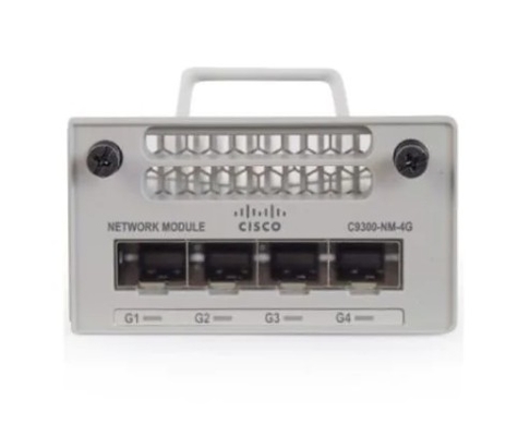 C9300 NM 4G Catalyst 9300 Series Modules & Cards Catalyst 9300 4 x 1GE Modulo de red para puertos de enlace ascendente de los switches de la serie 9300 de Cisco Catalyst