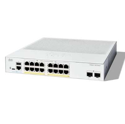 Cisco C1200-16P-2G - Switches Cisco 16x 10/100/1000 Puertos PoE + con presupuesto de energía de 120W, 2x Gigabit SFP, montable en rack