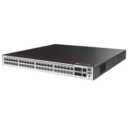 S5735-S48T4XE-V2 48*GE Puertos base-T 4*10GE Puertos SFP+ 2*12GE Puertos en pila sin módulo de alimentación