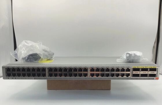 Switch Cisco Nexus 9300 N9K-C9372TX-E con 48 puertos 10G Base-T, 6 puertos QSFP+ 40G y rendimiento de 1.44Tbps
