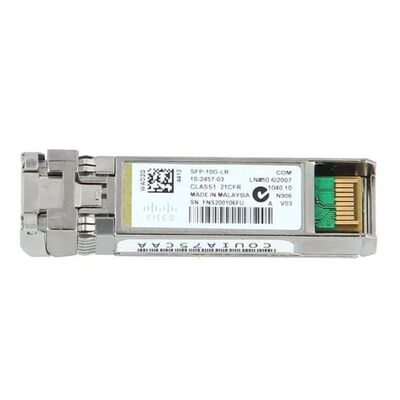 Cisco SFP-10G-LR= 10GBASE-LR SFP+ módulo de transceptor (1310nm 10km SMF LC DOM)