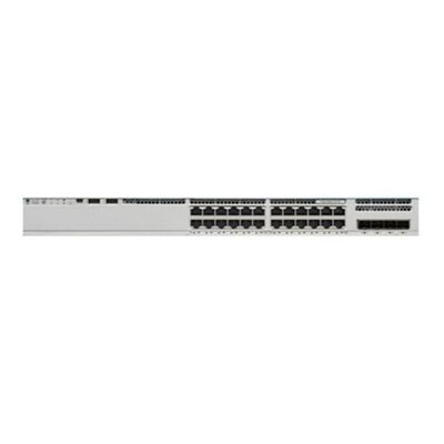 C9200L-24P-4G-E, conmutador Cisco Catalyst 9200L, 24 puertos PoE+/enlace ascendente 4x1G/esenciales de red