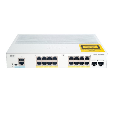 Cisco C1000-16T-2G-L Catalyst 1000 Conmutador administrado Gigabit Ethernet de 16 puertos con 2 enlaces ascendentes SFP Gigabit | Conmutador de red empresarial