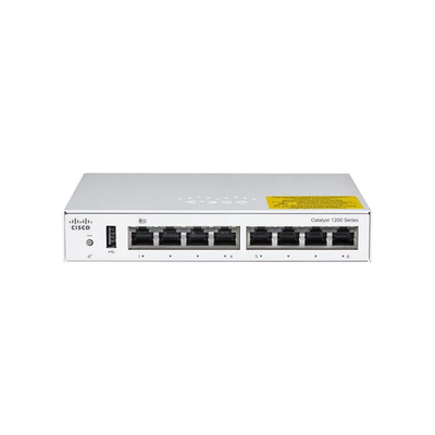 Conmutador administrado Gigabit Cisco C1200-8T-D Catalyst 1200 de 8 puertos para redes de pequeñas empresas