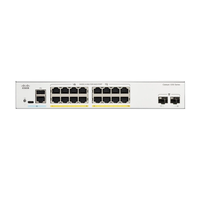 Conmutador administrado Gigabit PoE+ de 16 puertos Cisco C1200-16P-2G